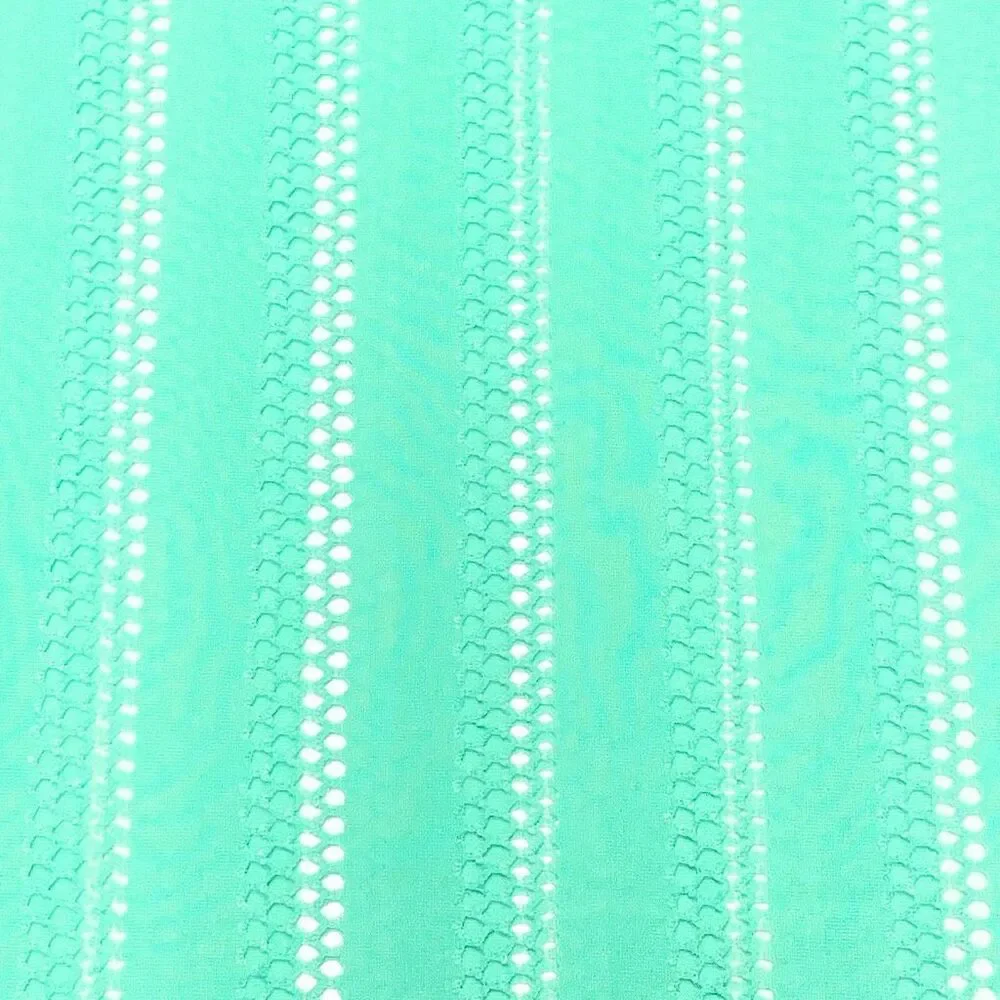 Mint Green Open Weave Infinity Scarf
